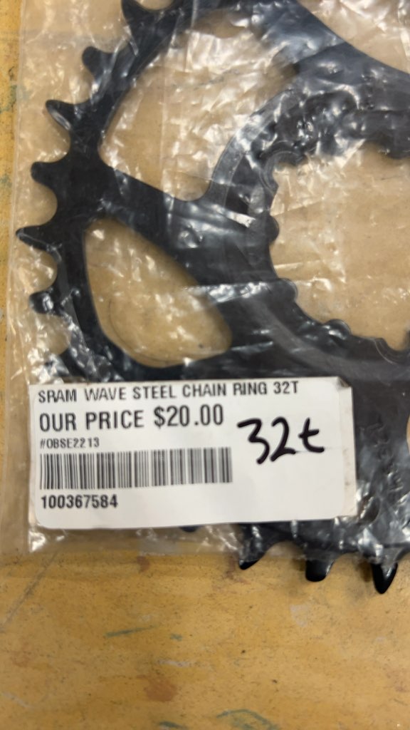 SRAM Wave Steel Chain Ring 32T Black