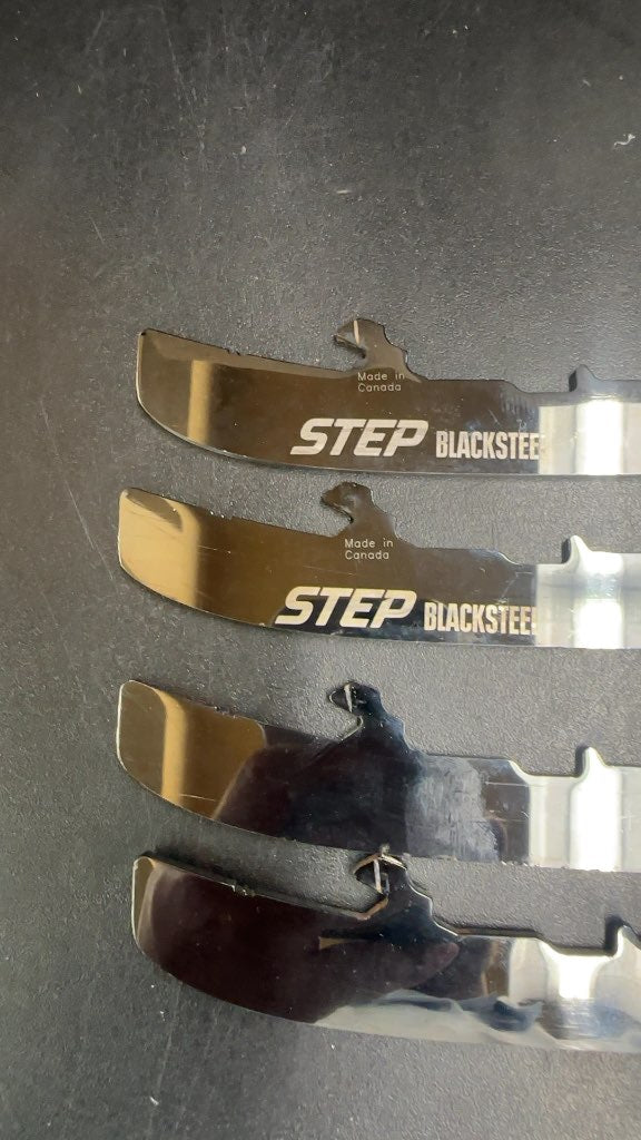 STEP Blacksteel Hockey Skate Runners for Bauer Tuuk Lightspeed Edge Holders Used Size 272
Two pairs both profiled to quad and sharpened 4-5 times so lots of steel left