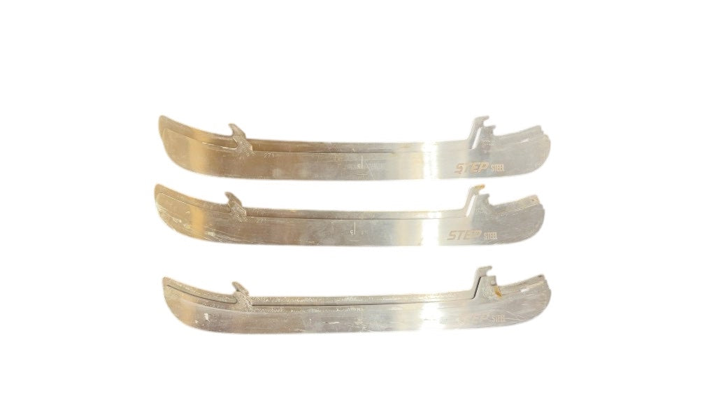 Step Steel Hockey Skate Runners 271mm Used - 3 pairs of Blades
Profiled to quad and only sharpened twice so loads of steel left