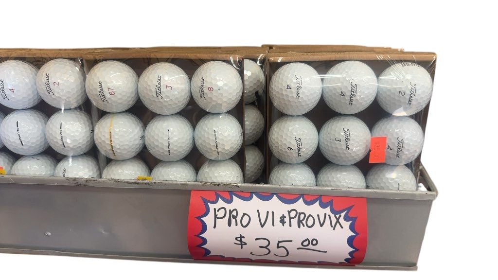 Titleist Golf Balls Pro V1 / Pro V1x Used 12-Pack A grade balls with no marks or scuffs. Like they came out of a new sleeve.