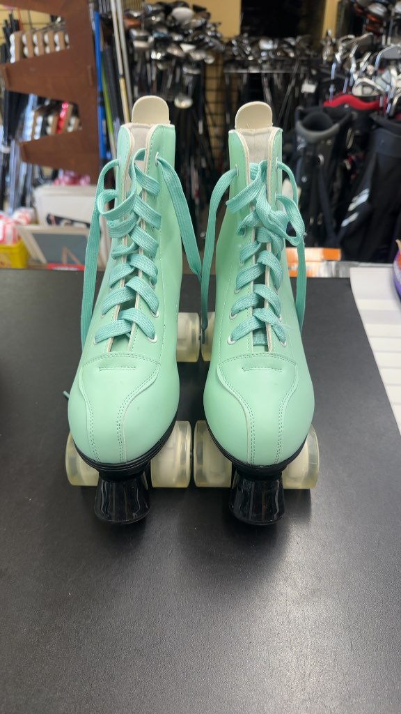Xudre Mint Green High-Top Quad Roller Skates Excellent Condition Size 41