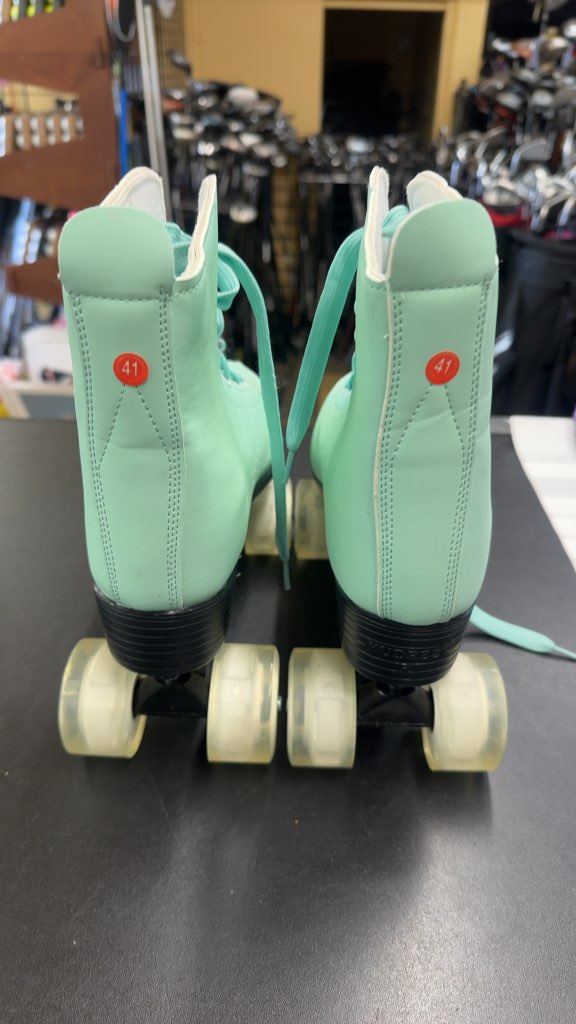 Xudre Mint Green High-Top Quad Roller Skates Excellent Condition Size 41