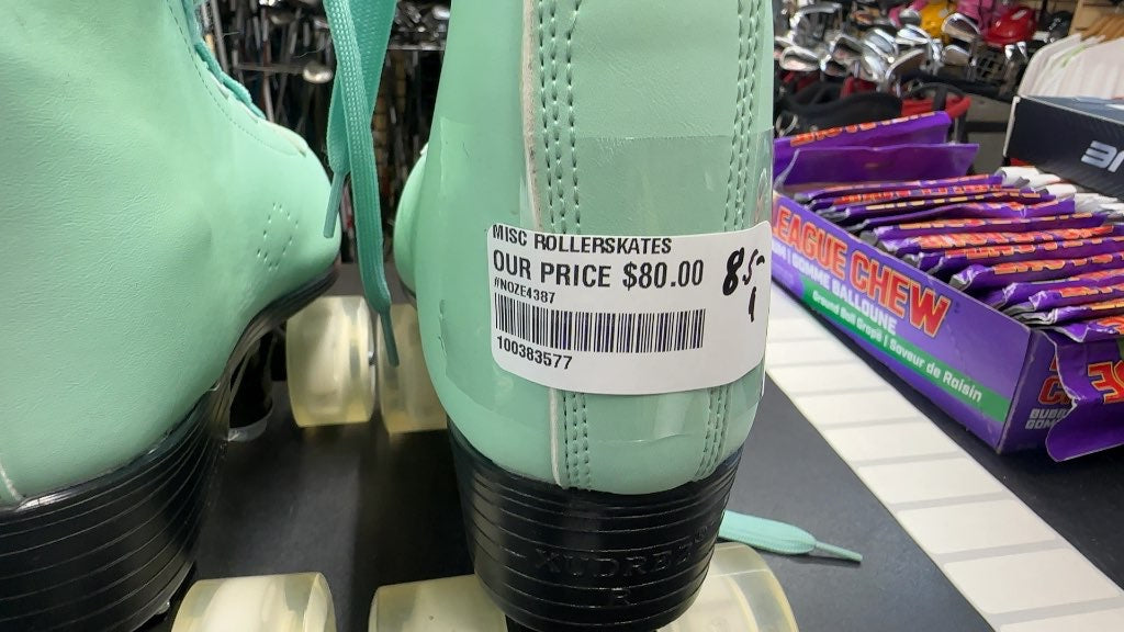 Xudre Mint Green High-Top Quad Roller Skates Excellent Condition Size 41