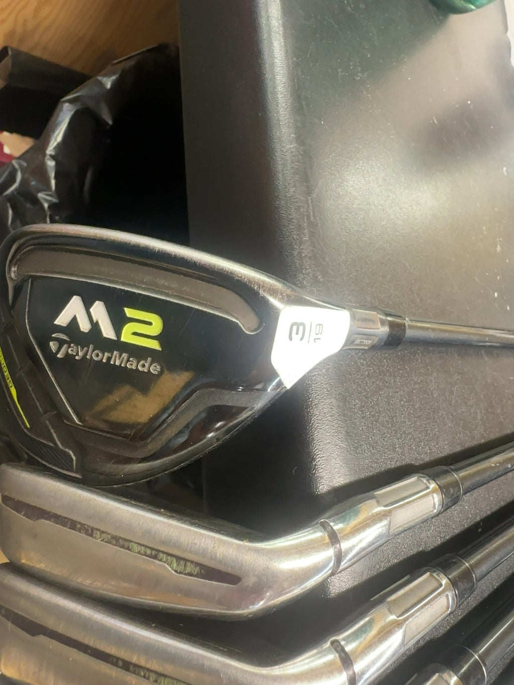 TaylorMade M2 Irons Set 6-P, A with 3-19 Hybrid Regular Flex Graphite