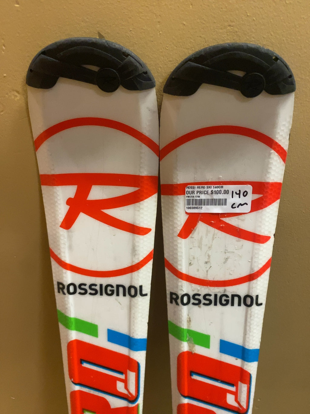 Rossignol Hero Junior Downhill Skis with Look Bindings - 140 cm