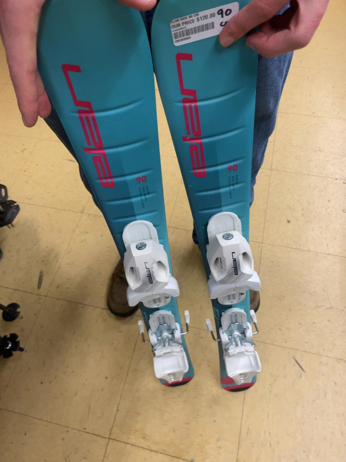 Elan Junior Downhill Skis with Bindings 90 cm
