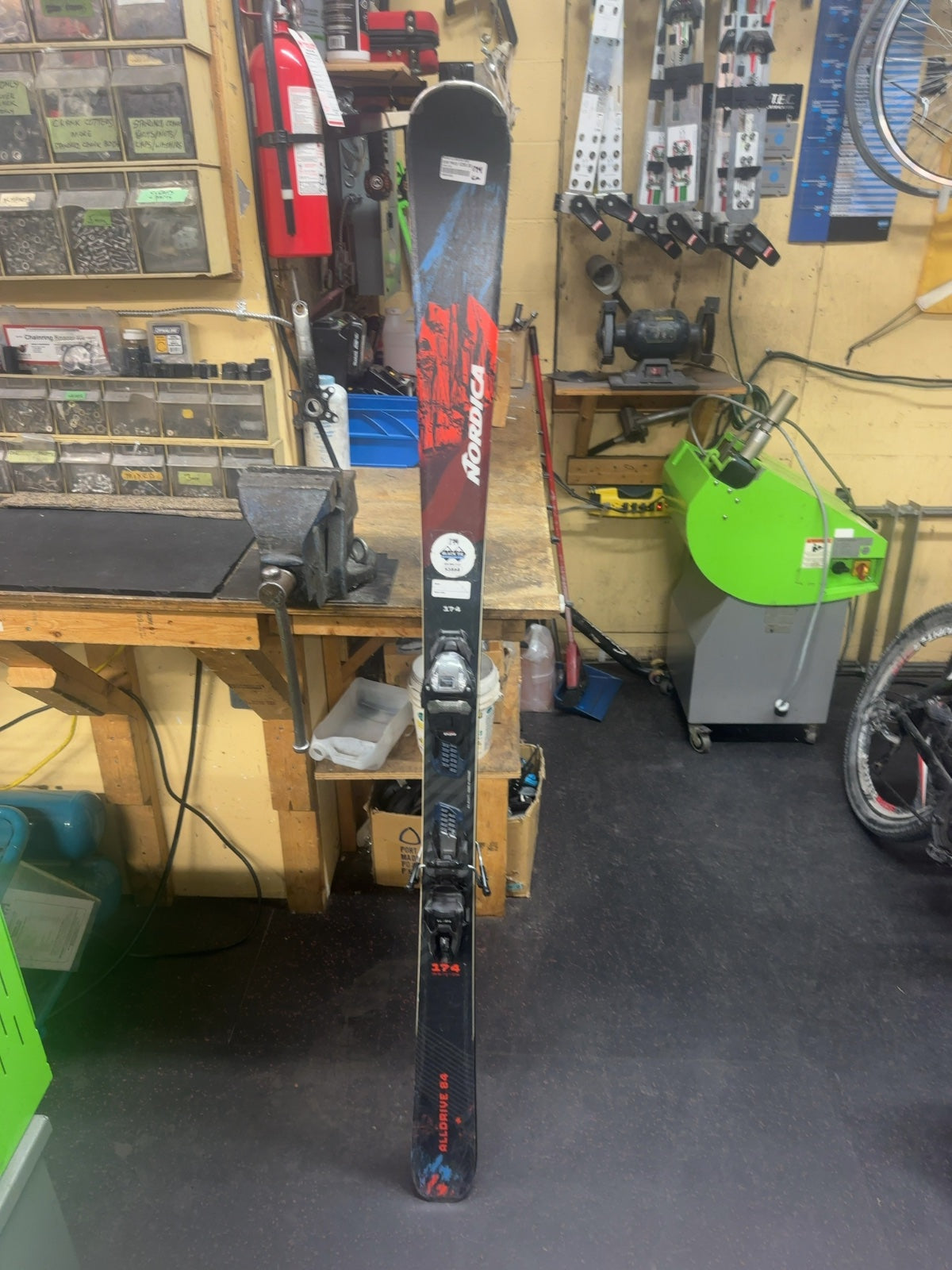 Nordica Alldrive 84 Skis 174cm With Bindings-freshly waxed and tuned