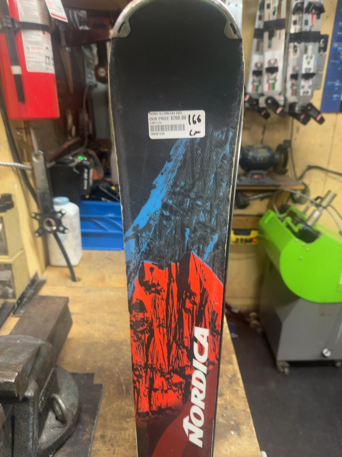 Nordica Alldrive 84 Downhill Skis with Bindings - 166 cm-freshly waxed and tuned