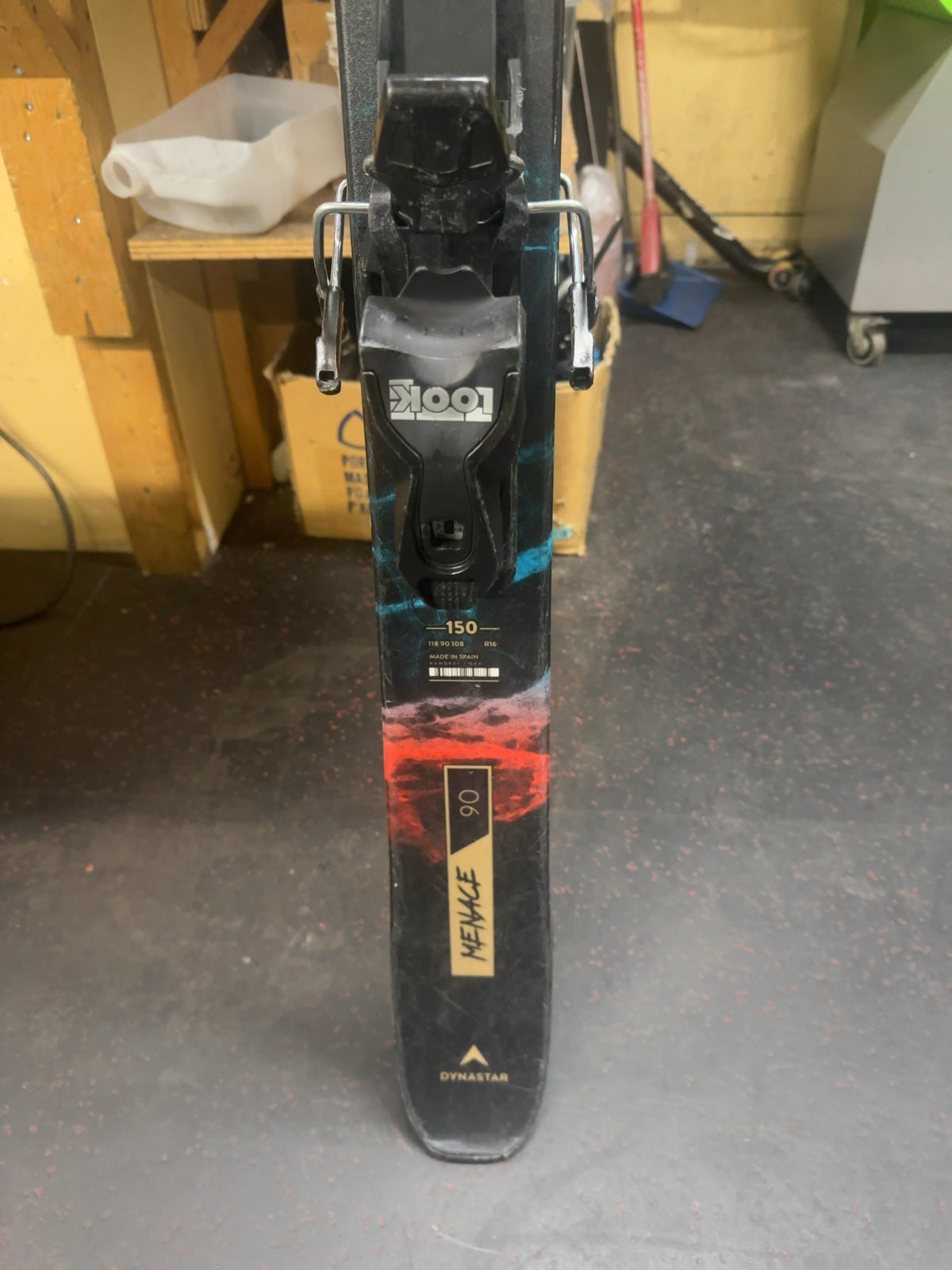 Dynastar Menace 90 Skis with Look Bindings 150 cm-freshly waxed and tuned