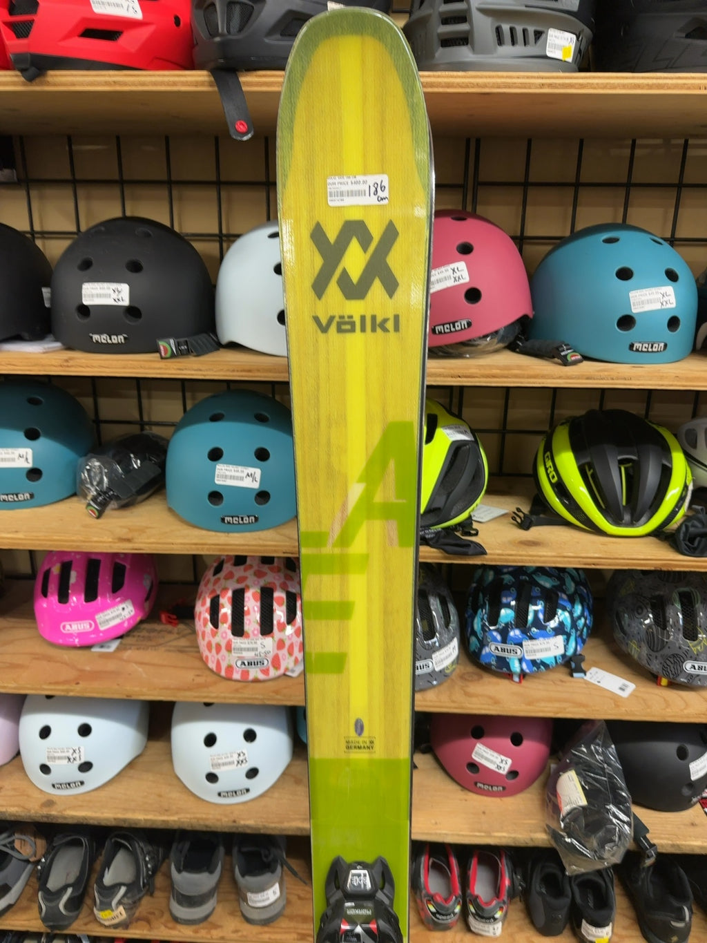 Völkl 100Eight Skis 186 cm with Marker Bindings