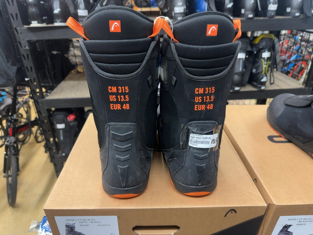 Head Six BOA Snowboard Boots Size US 13.5
