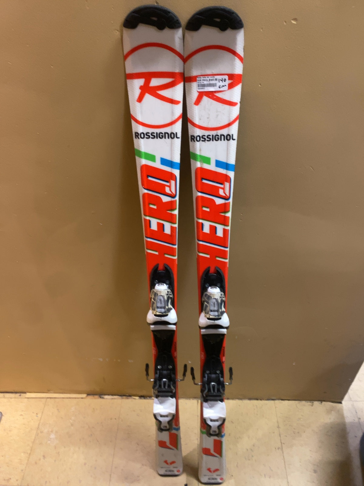 Rossignol Hero Junior Downhill Skis with Look Bindings - 140 cm