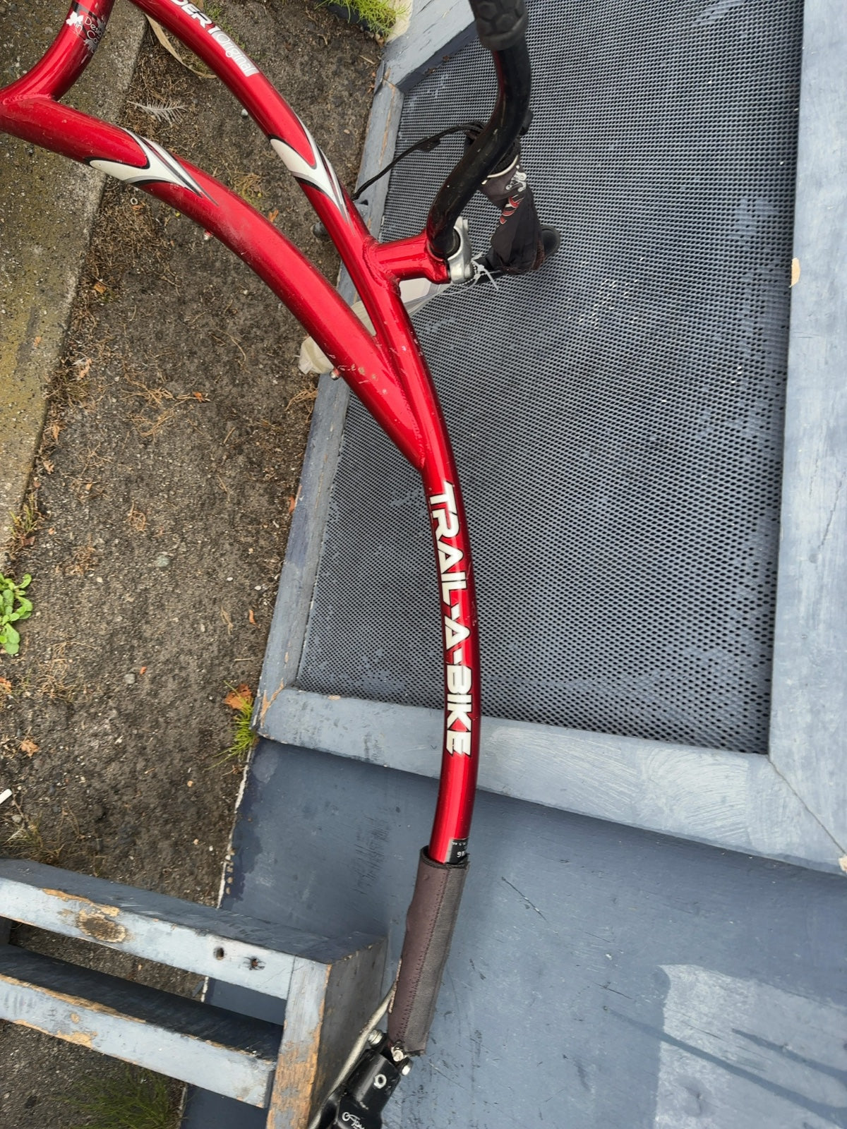 Adams Trail-A-Bike Folder 1 Original Trailer Bike - Red