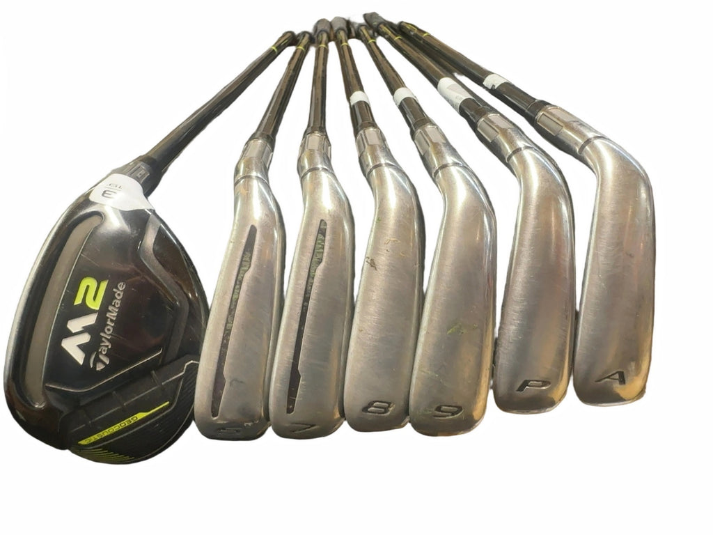 TaylorMade M2 Irons Set 6-P, A with 3-19 Hybrid Regular Flex Graphite