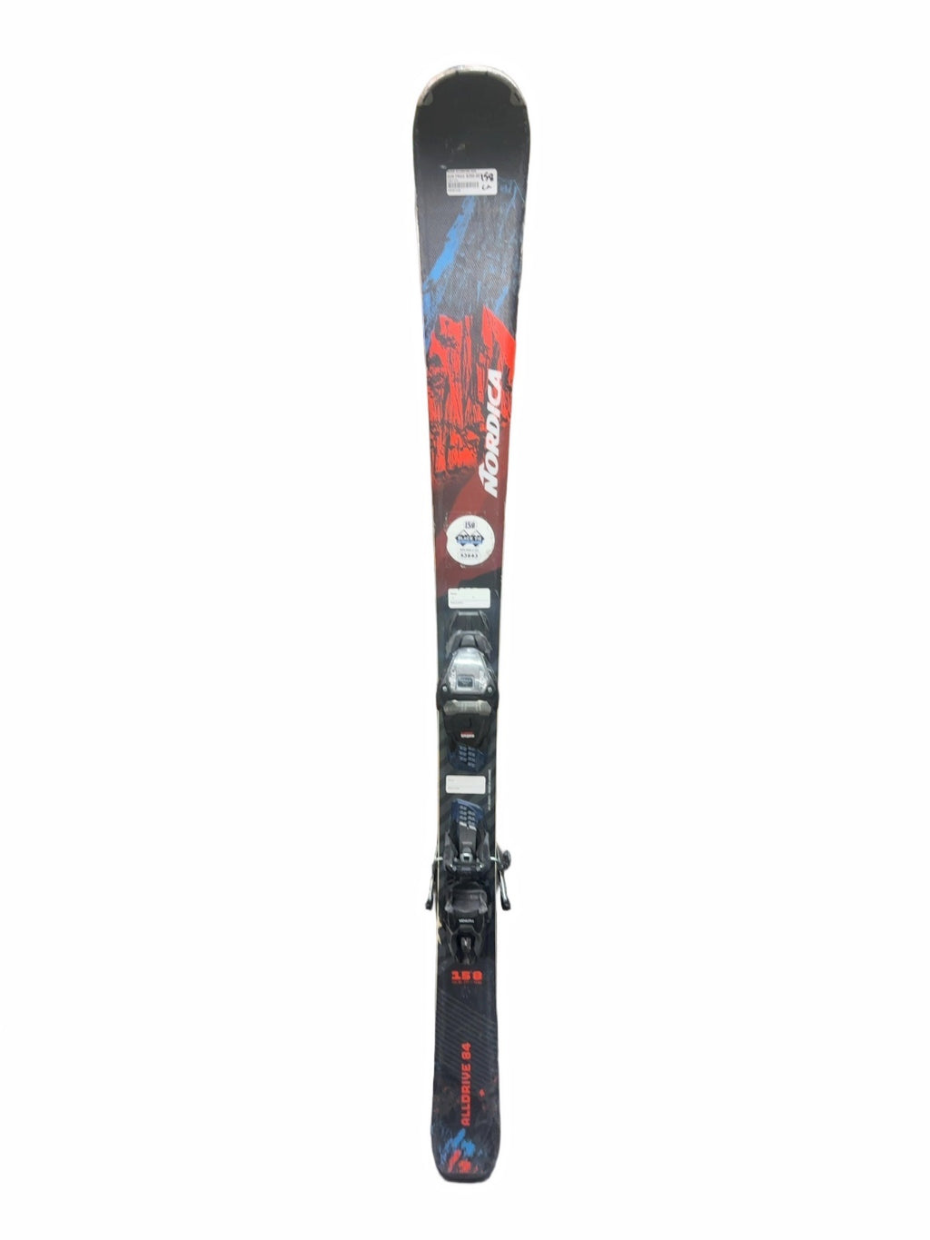 Nordica Alldrive 84 Skis with Bindings - 158 cm-freshly waxed and tuned