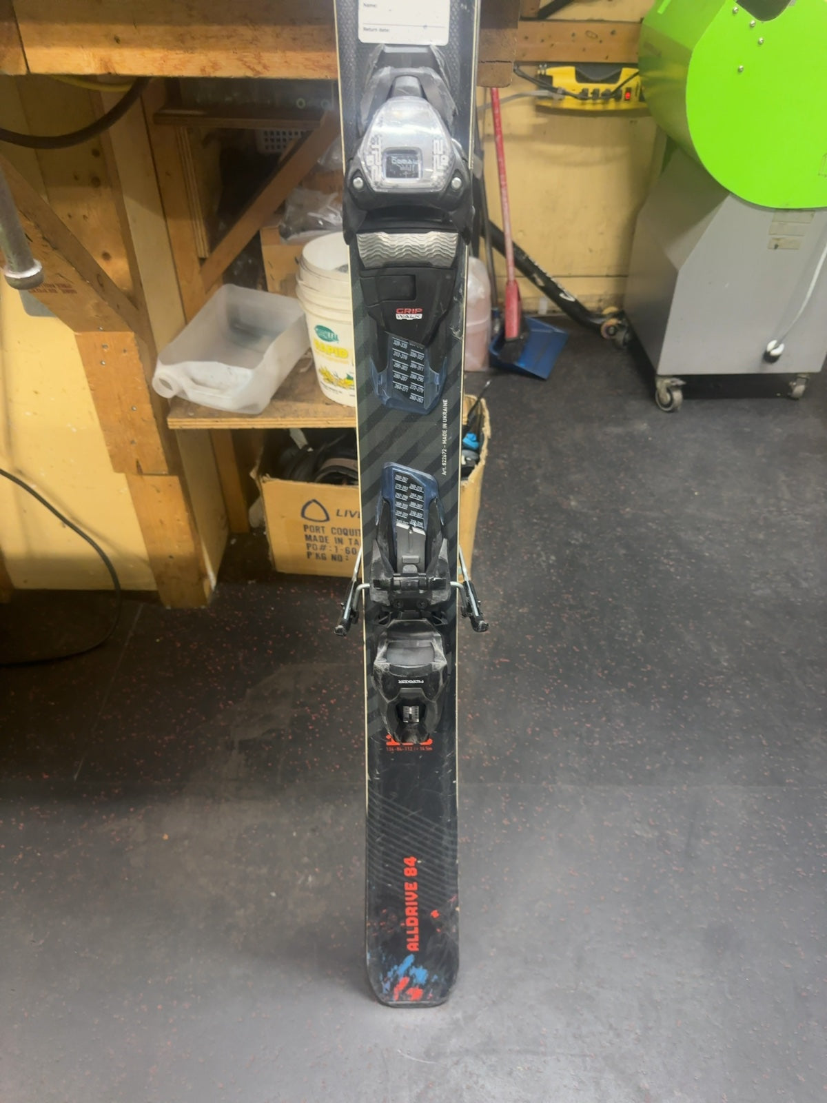 Nordica Alldrive 84 Downhill Skis with Bindings - 166 cm-freshly waxed and tuned