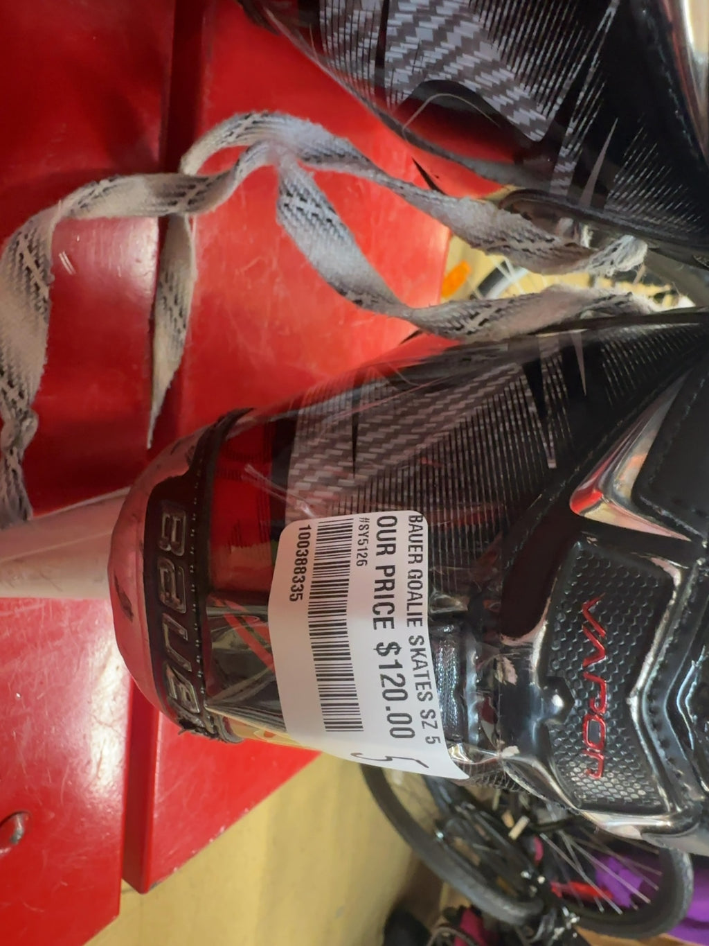 Bauer Vapor 2X Pro Goalie Ice Hockey Skates Size 5