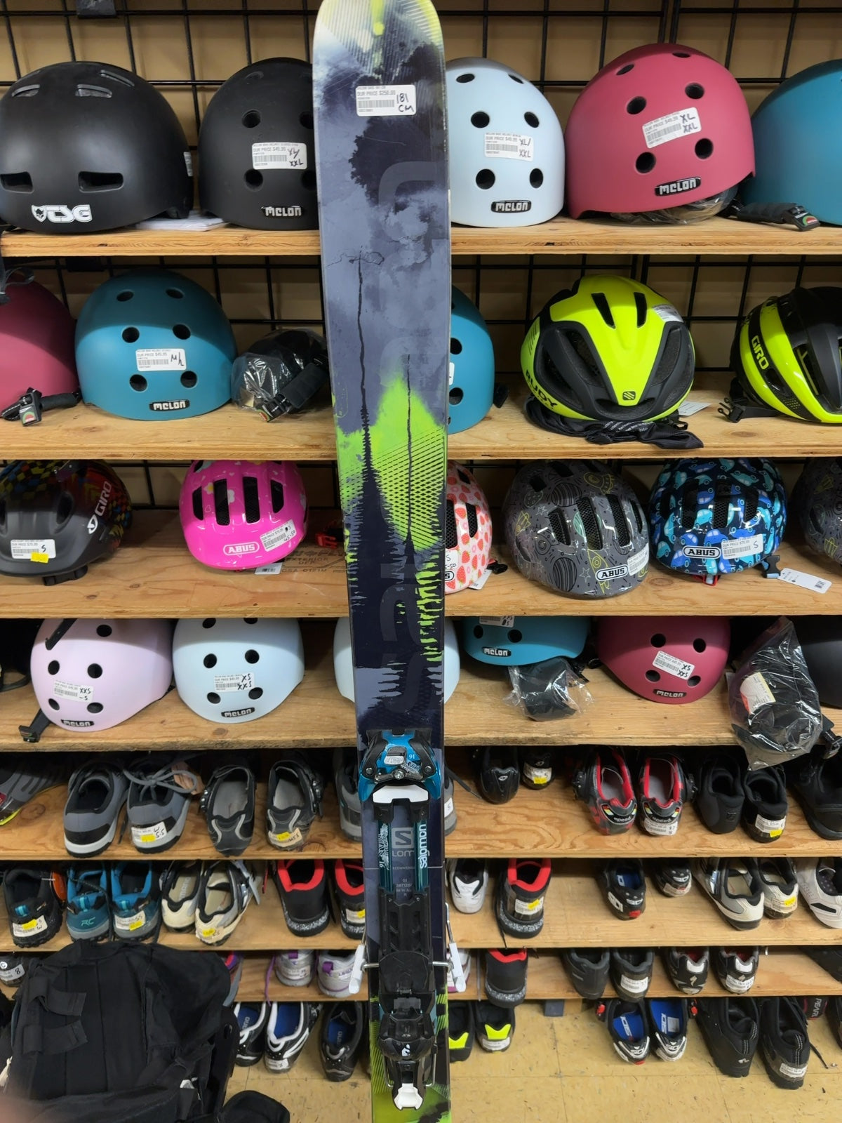 Salomon Q-105 Skis 181 cm with Salomon Guardian 16 Bindings