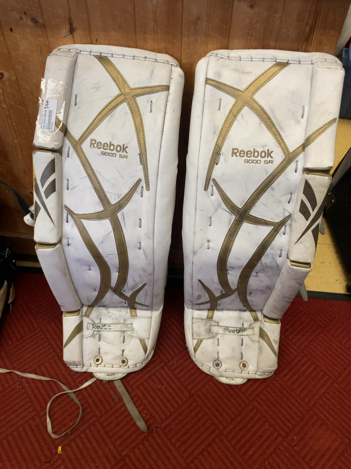 Reebok 9000 SR Lefevre Goalie Leg Pads 34+1