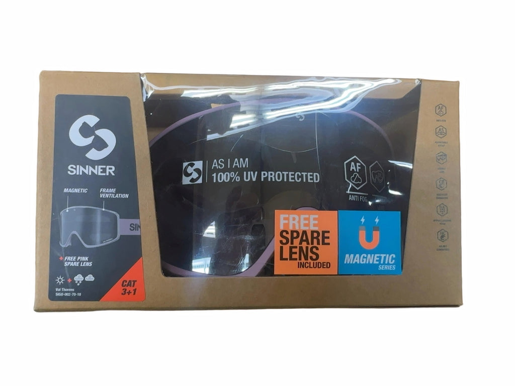 Sinner SIGO Ski & Snowboard Goggles with Magnetic Spare Lens