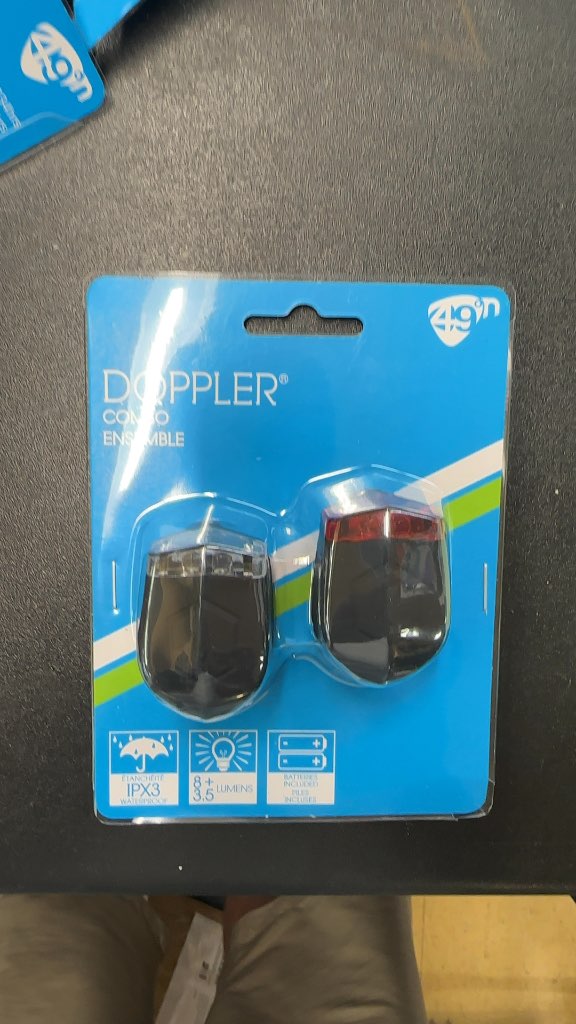 49N Bike Light Set Doppler Combo New Black