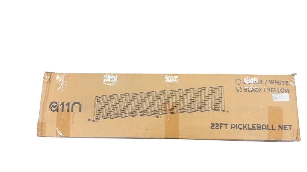 A11N Sports 22ft Pickleball Net Black/Yellow Used