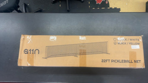 A11N Sports 22ft Pickleball Net Black/Yellow Used