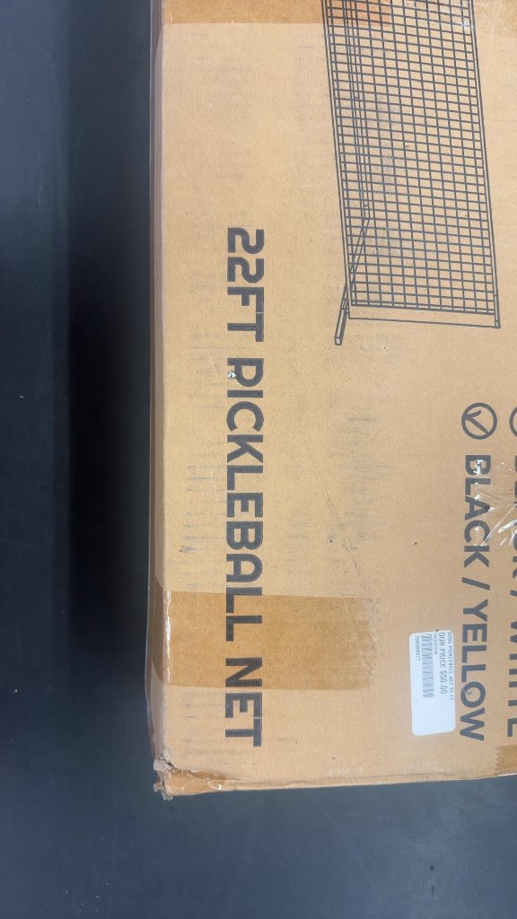 A11N Sports 22ft Pickleball Net Black/Yellow Used