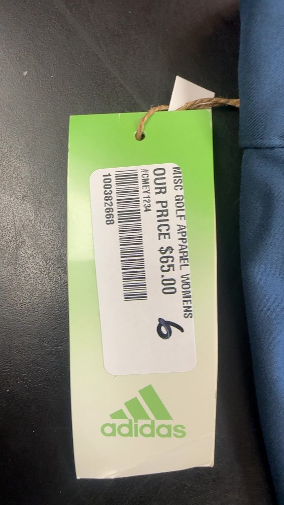 Adidas Golf Pants Primegreen Blue NWT Size 8