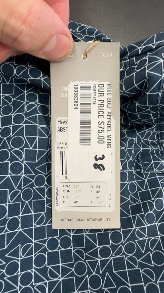 Adidas Mens Ultimate365 Abstract Print Golf Shorts New with Tags Size 38