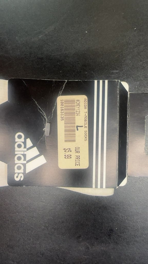 Adidas T-Mobile Socks White Pink New L