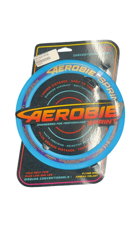 Aerobie Flying Ring Sprint Blue New 10"