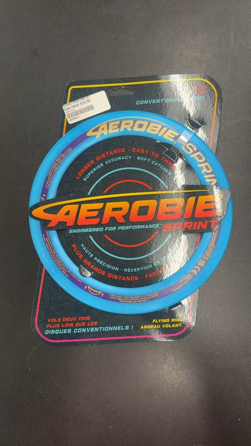 Aerobie Flying Ring Sprint Blue New 10"