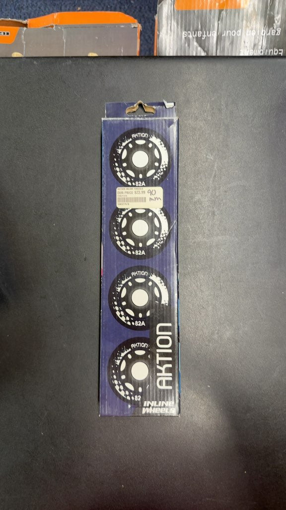 Aktion Inline Wheels 82A New 90mm Set of 4