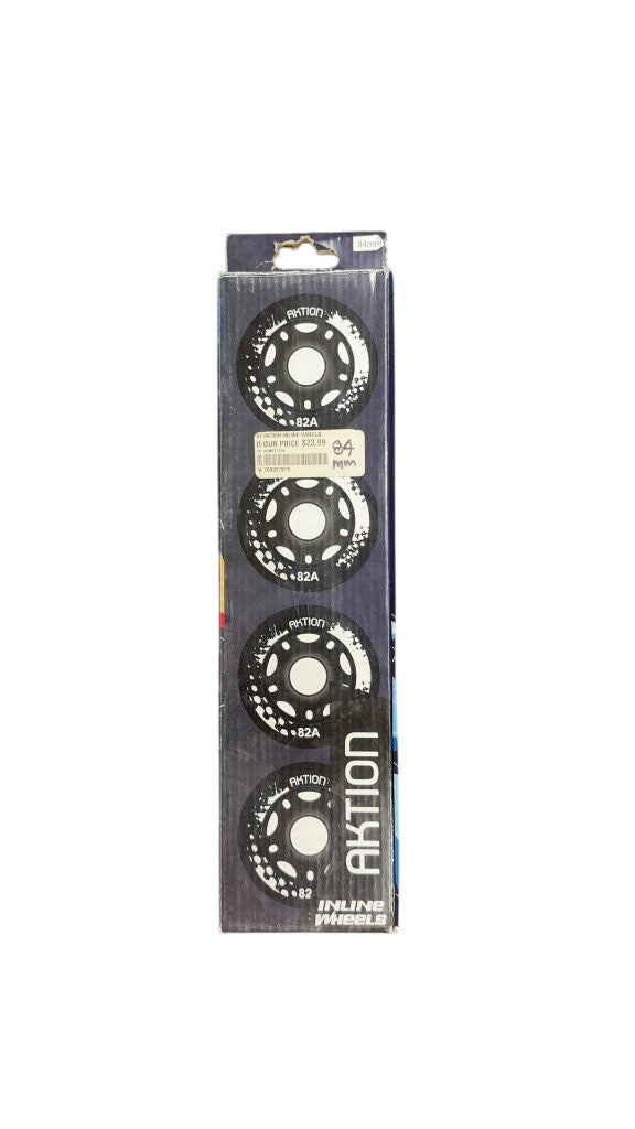 Aktion Inline Wheels 84mm 82A Set of 4 New