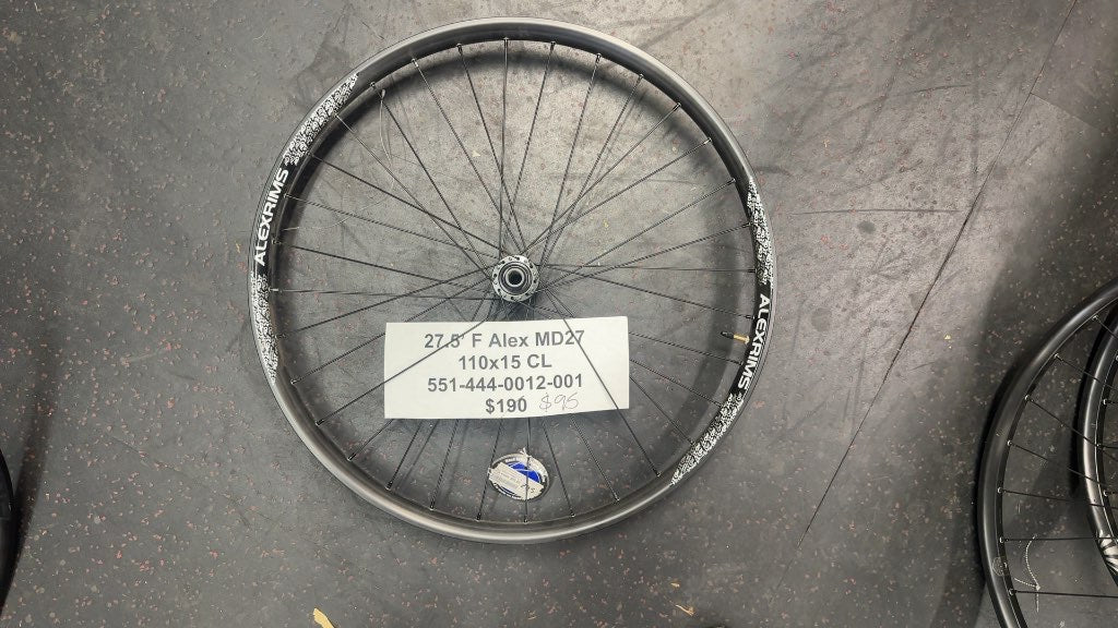 Alexrims MD27 27.5" Front Wheel - 110x15mm Centerlock