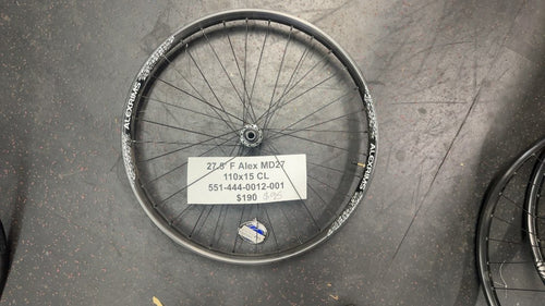 Alexrims MD27 27.5" Front Wheel - 110x15mm Centerlock
