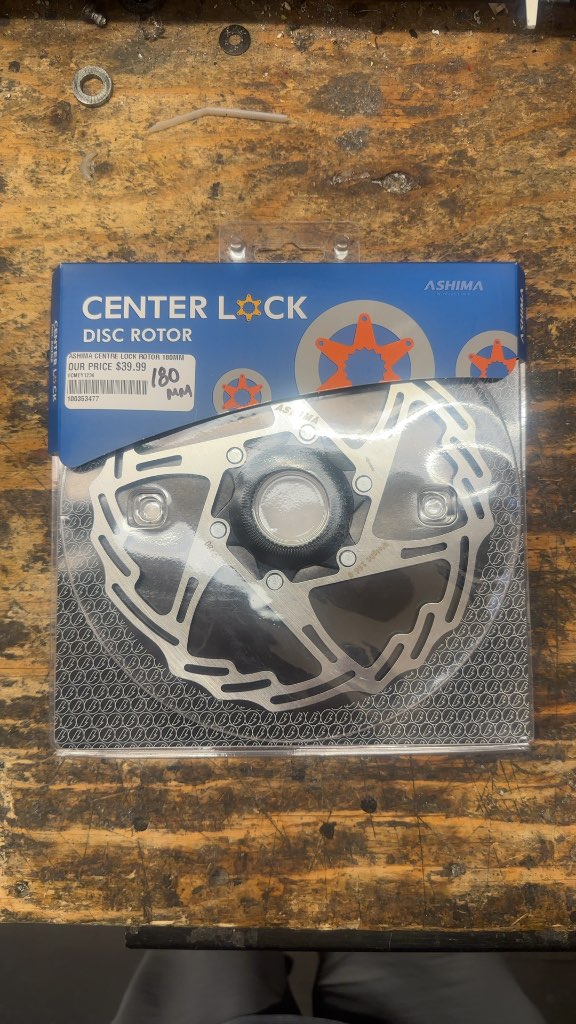Ashima AiRotor Center Lock Disc Rotor 180mm New