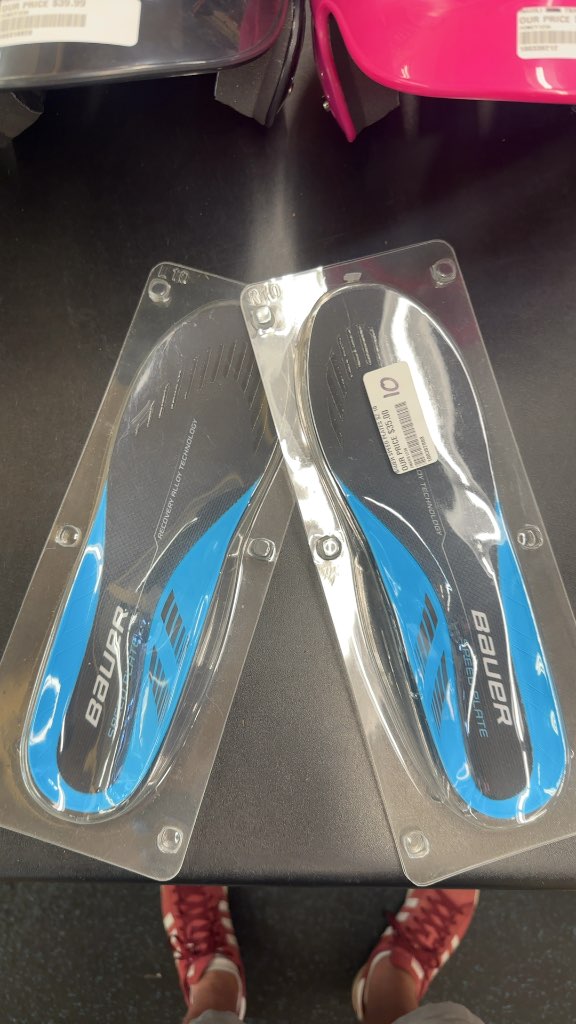 Bauer Speed Plate Hockey Skate Insoles New Size 10