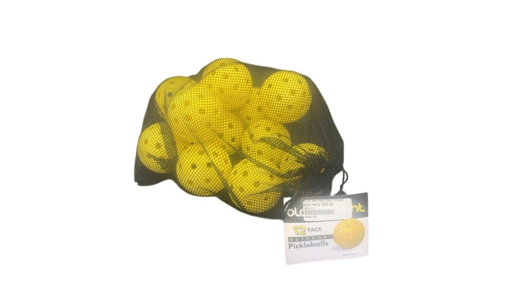Black Knight Outdoor Pickleballs 12 Pack New