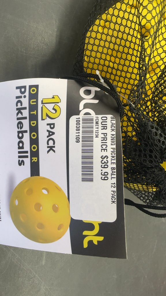 Black Knight Outdoor Pickleballs 12 Pack New