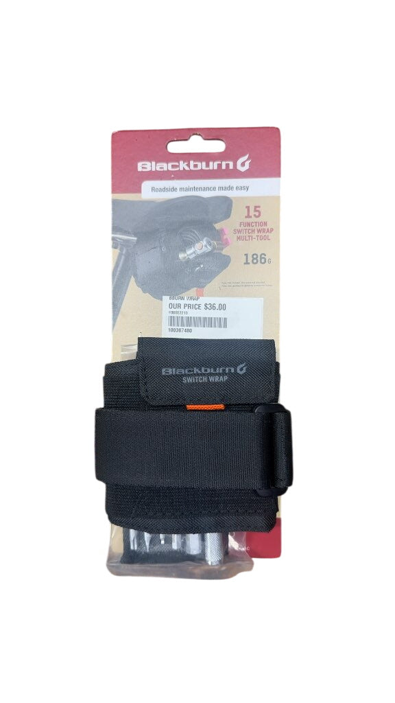 Blackburn Bike Multi-Tool Switch Wrap 15-Function New Black