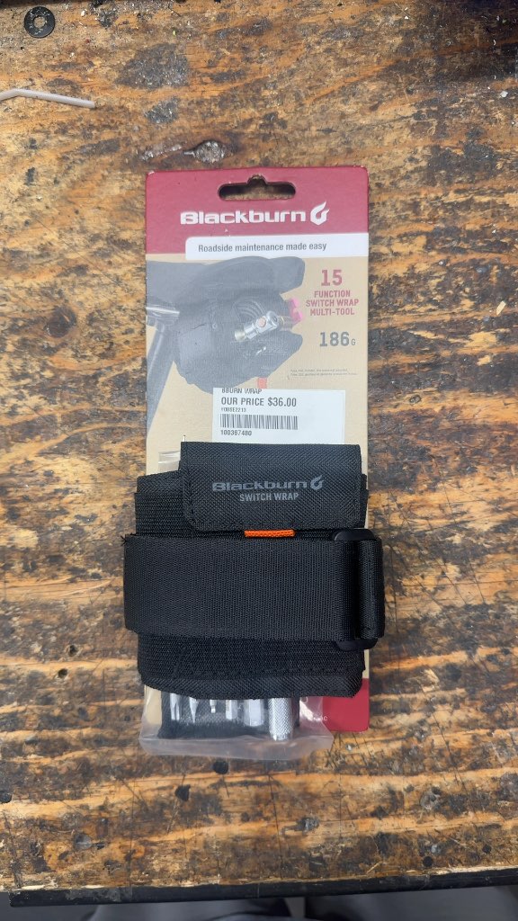 Blackburn Bike Multi-Tool Switch Wrap 15-Function New Black