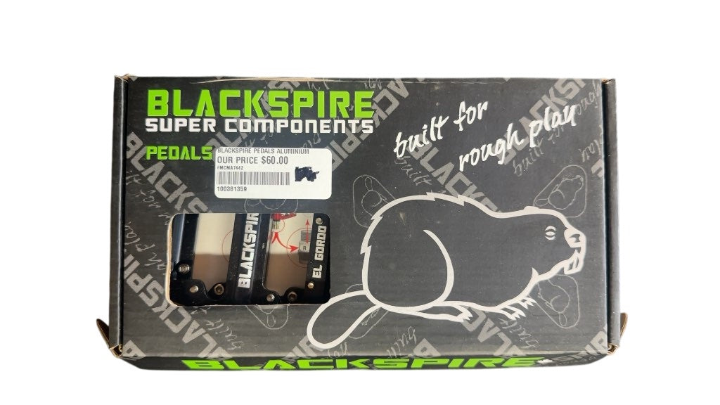 Blackspire El Gordo Aluminium Pedals Black New