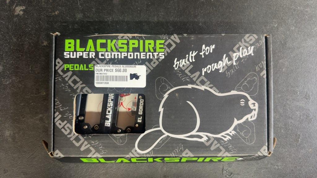 Blackspire El Gordo Aluminium Pedals Black New