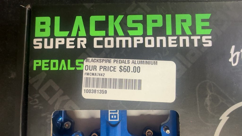 Blackspire Super Components Aluminium Pedals Blue-New
