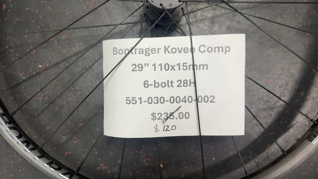 Bontrager Kovee Comp 29" 110x15mm 6-Bolt Front Wheel