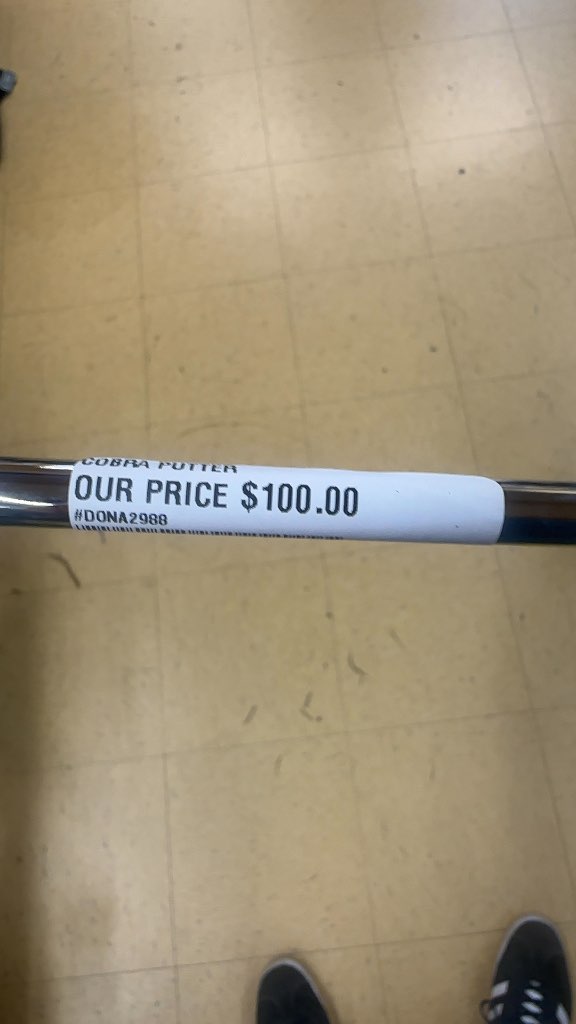 Cobra Mallet Putter Silver -brand new in packaging