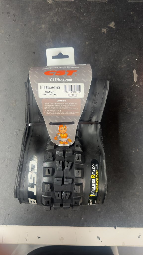 CST BFT II Mountain Bike Tire Tubeless Ready New 29 x 2.4