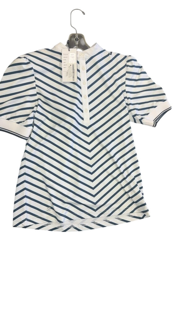 Daily Sports Golf Polo Shirt Daily Seoul 12S Navy Striped-New Size S